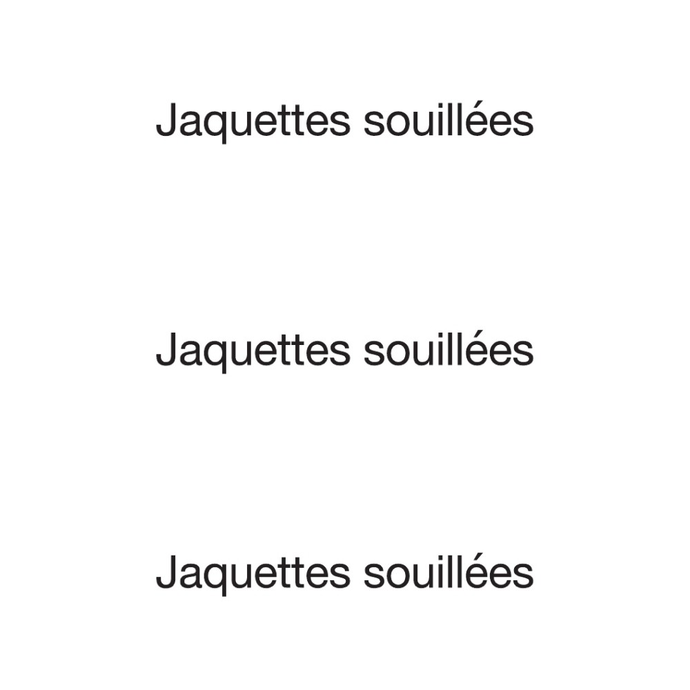 Affiche Jaquettes souillées