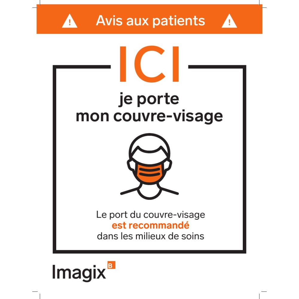 Affiche Port du masque recommande Imagix