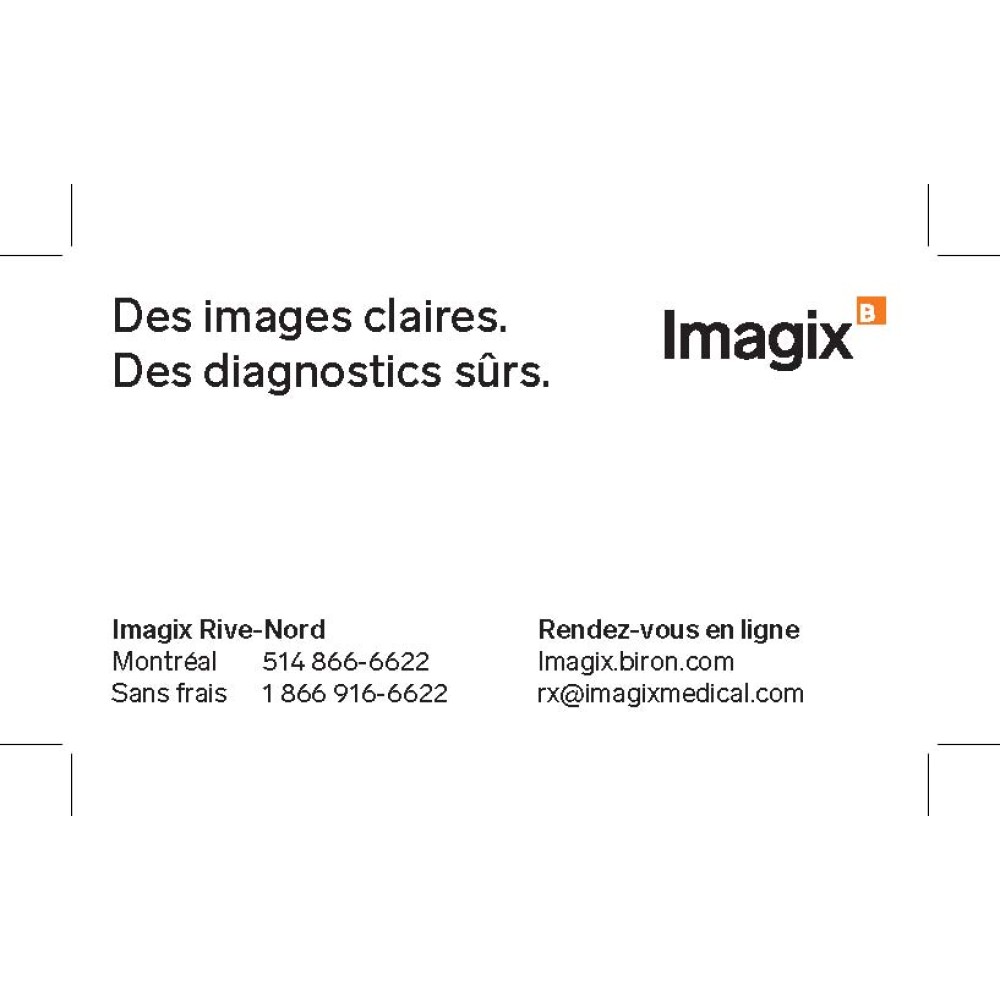 Carte Imagix Rive-Nord