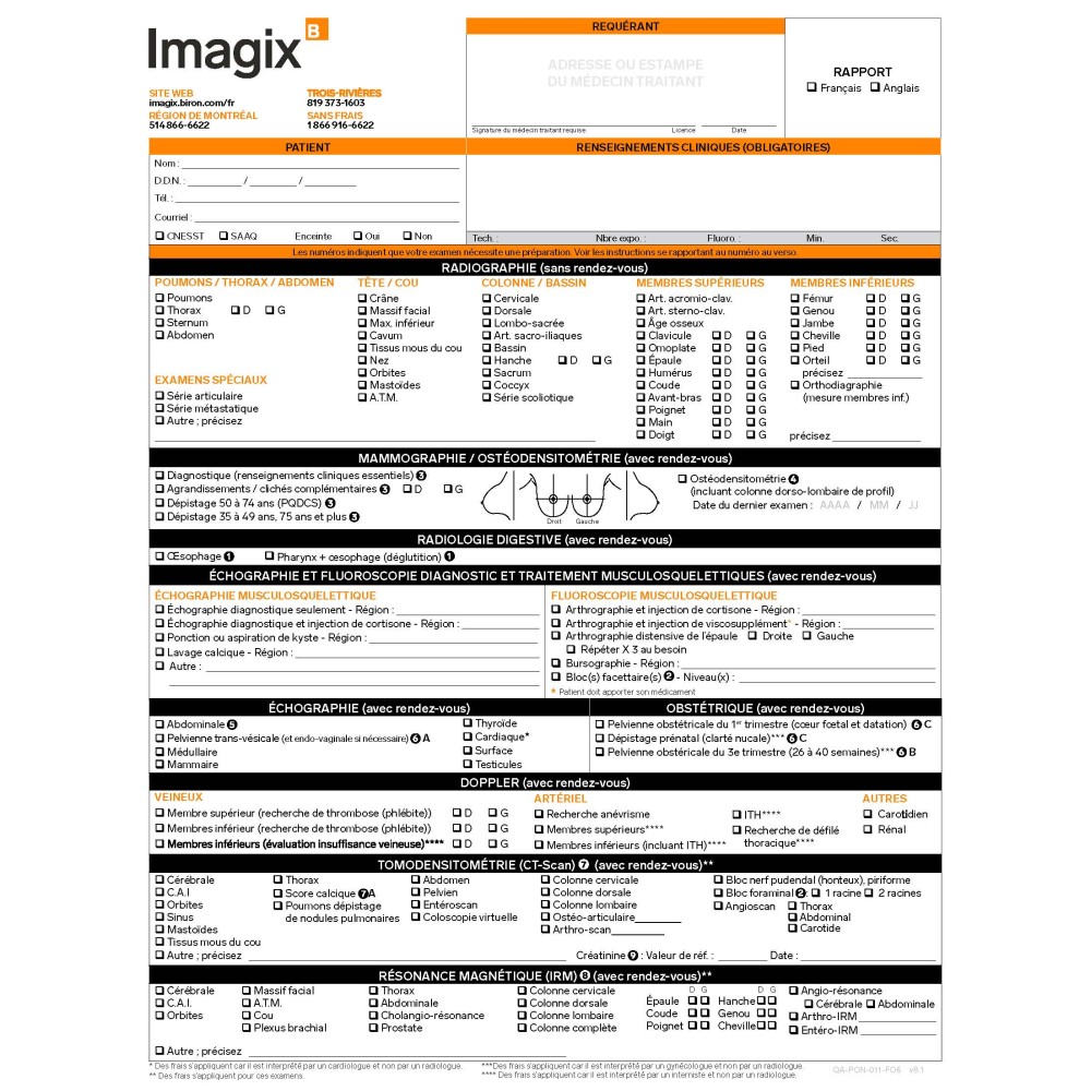 Ordonnance IMAGIX Générale Française (Pad de 50 feuilles)